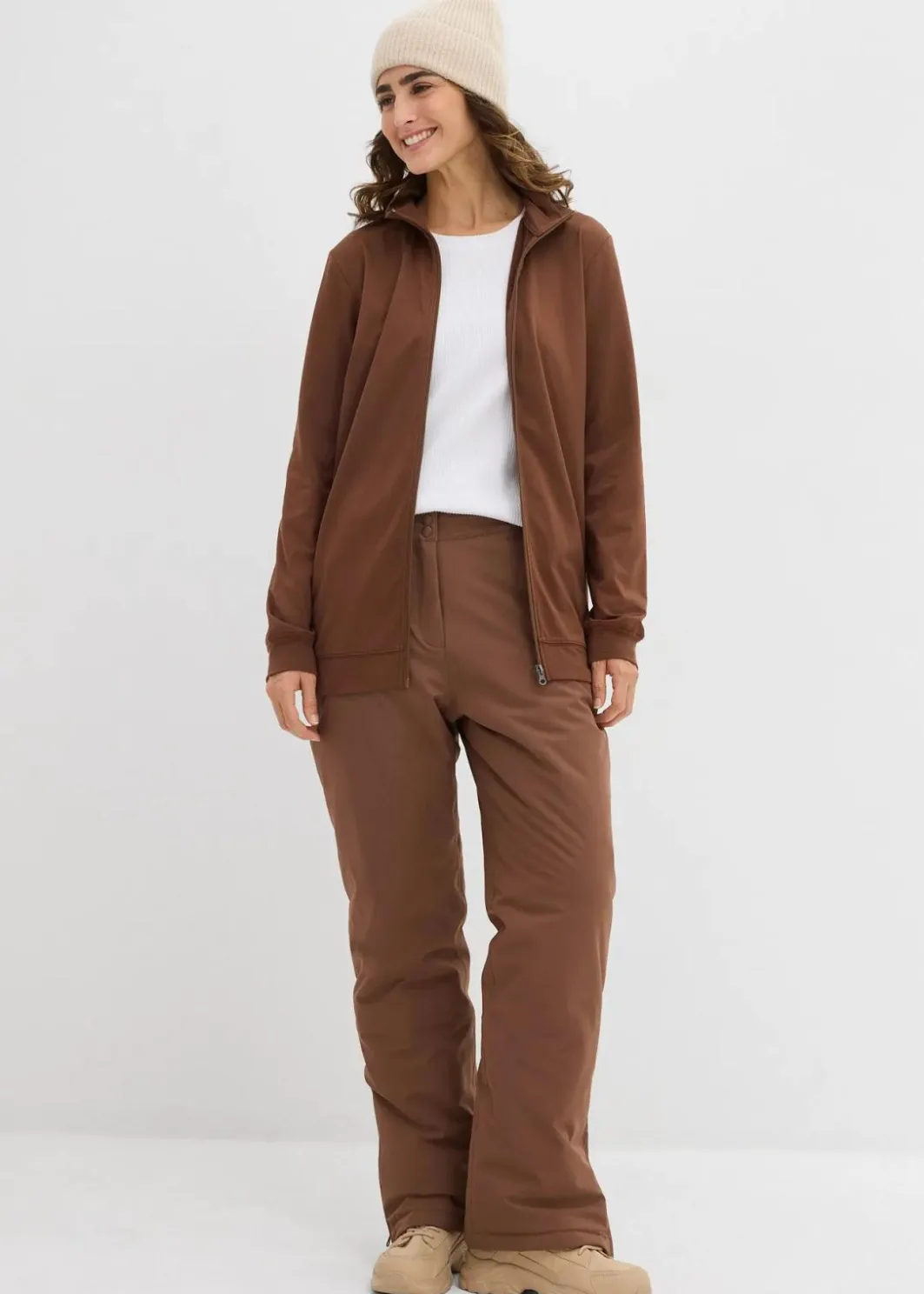 Damen bonprix Sweat|Basics|Thermo-Sweatjacke