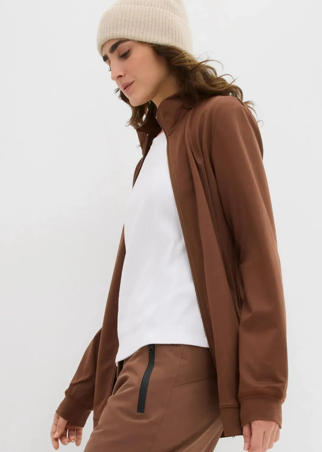 Damen bonprix Sweat|Basics|Thermo-Sweatjacke
