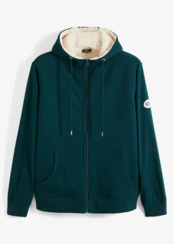 Outlet Thermo-Sweatjacke mit Kuschel-Fleece-Futter Herren Sweat|Sportbekleidung
