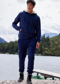 Herren bonprix Große Größen|Outdoorbekleidung|Thermo-Sweatjacke mit Kuschel-Fleece-Futter