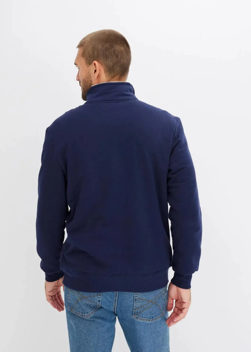 Best Thermo-Sweatshirt mit Troyer-Kragen, warm gefüttert Herren Große Größen|Thermobekleidung
