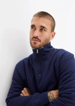 Best Thermo-Sweatshirt mit Troyer-Kragen, warm gefüttert Herren Große Größen|Thermobekleidung