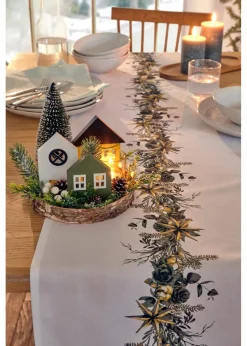 bonprix Geschirr & Servieren|Tischdecken|Tischläufer mit weihnachtlichem Druck