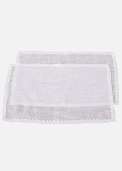 Hot Tischset mit dekorativer Biese (2er Pack) Geschirr & Servieren|Tischdecken
