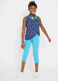 Kinder bonprix Mädchen 9-16 Jahre·Mehrfachpacks|Mädchen 9-16 Jahre·Shirts & Blusen|Top aus elastischem Bio-Baumwoll-Mix (2er Pack)
