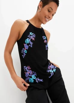 Damen bonprix Shirts & Tops|Nachhaltigere Materialien|Top aus fließendem Viskose-Mix