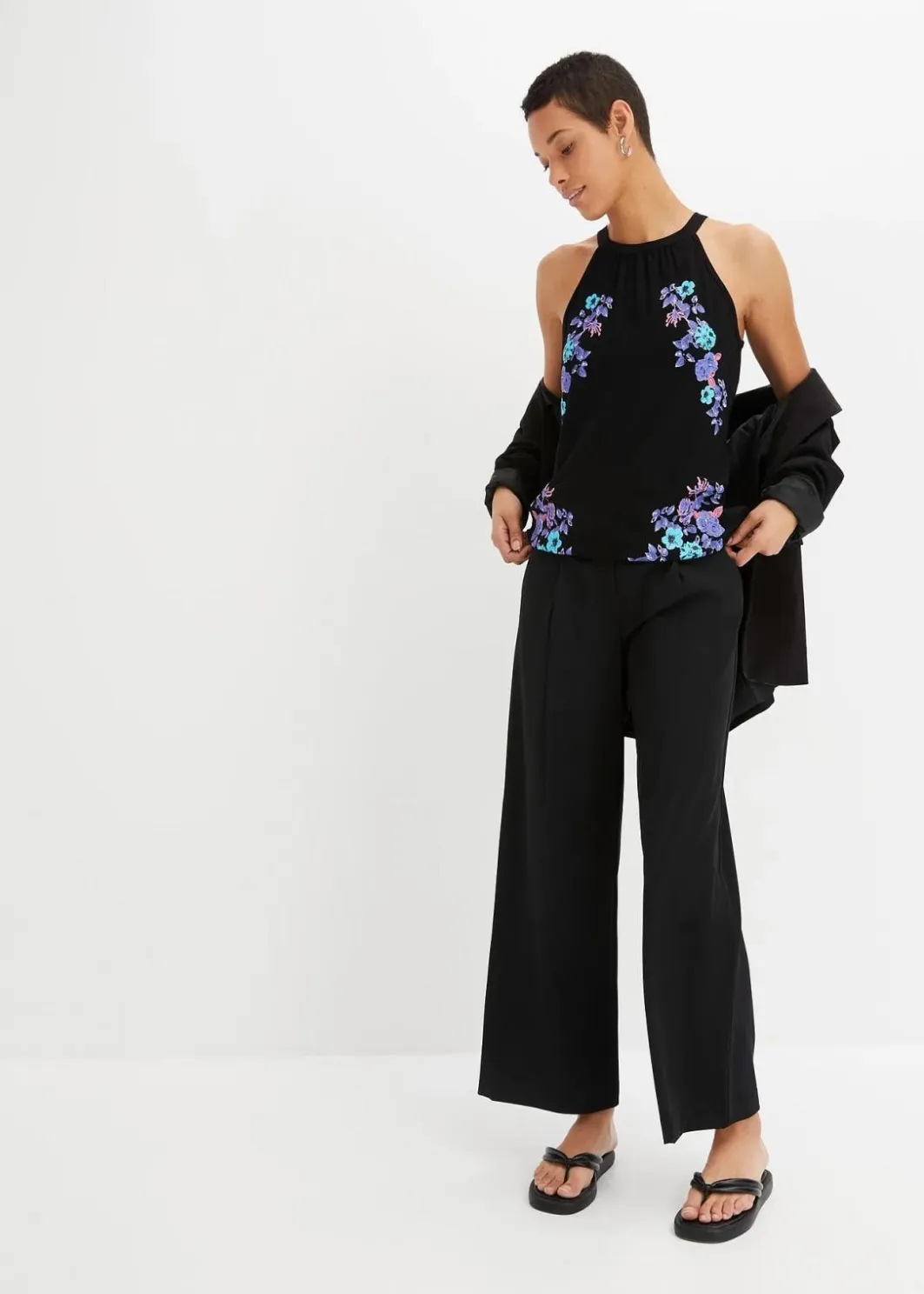Damen bonprix Shirts & Tops|Nachhaltigere Materialien|Top aus fließendem Viskose-Mix