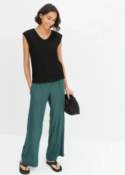 Damen bonprix Shirts & Tops|Top aus leichtem Crêpe