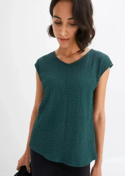 Top aus leichtem Crêpe Damen Shirts & Tops