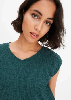 Top aus leichtem Crêpe Damen Shirts & Tops