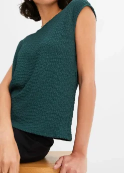 Top aus leichtem Crêpe Damen Shirts & Tops