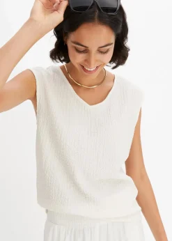 Damen bonprix Shirts & Tops|Top aus leichtem Crêpe