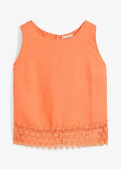 Sale Top aus reinem Leinen Damen Bekleidung·Jacken & Mäntel|Premium