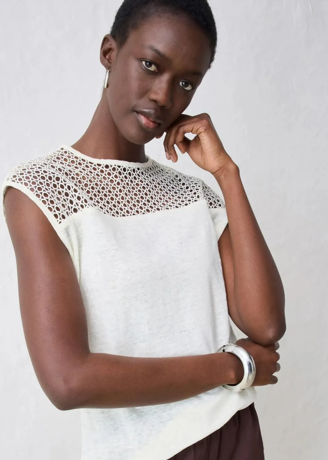 Sale Top aus reinem Leinen Damen Shirts & Tops|Premium