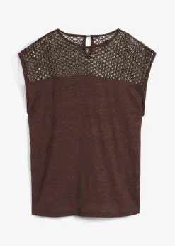 Damen bonprix Premium|Shirts & Tops|Top aus reinem Leinen
