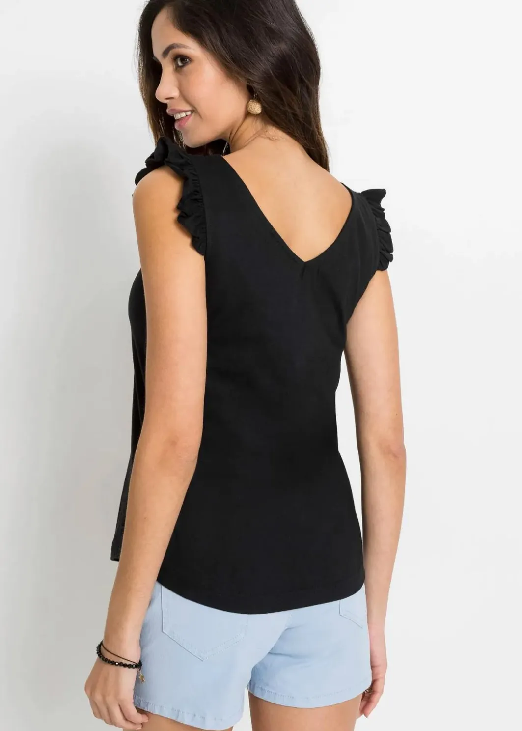 Damen bonprix Nachhaltigere Materialien|Shirts & Tops|Top aus reiner Bio-Baumwolle