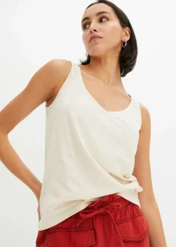 Damen bonprix Nachhaltigere Materialien|Shirts & Tops|Top aus reiner Bio-Baumwolle