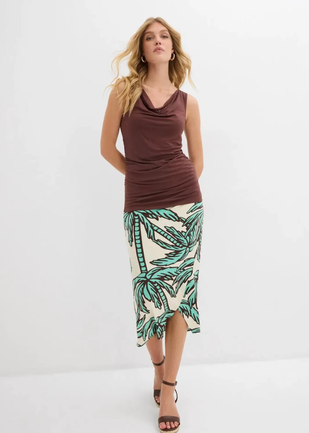 Damen bonprix Nachhaltigere Materialien|Shirts & Tops|Top aus softem Viskose-Mix