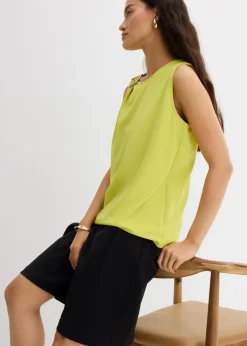 Damen bonprix Shirts & Tops|Top aus strukturiertem Crêpe
