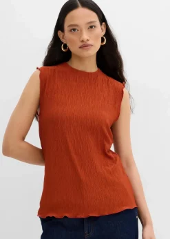 Sale Top aus strukturiertem Crinkle Damen Shirts & Tops
