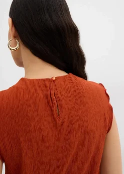 Sale Top aus strukturiertem Crinkle Damen Shirts & Tops