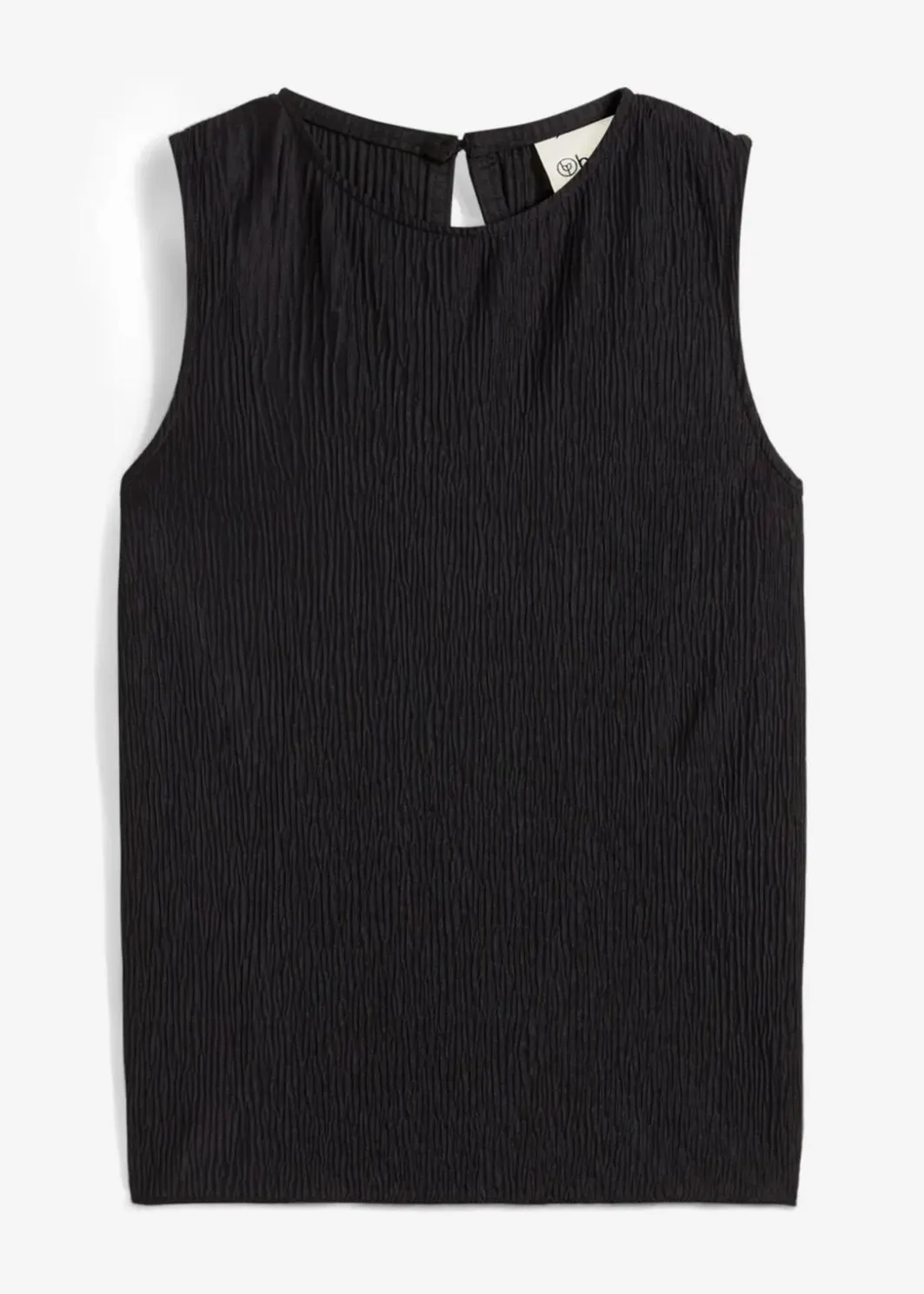 Damen bonprix Shirts & Tops|Top aus strukturiertem Crinkle