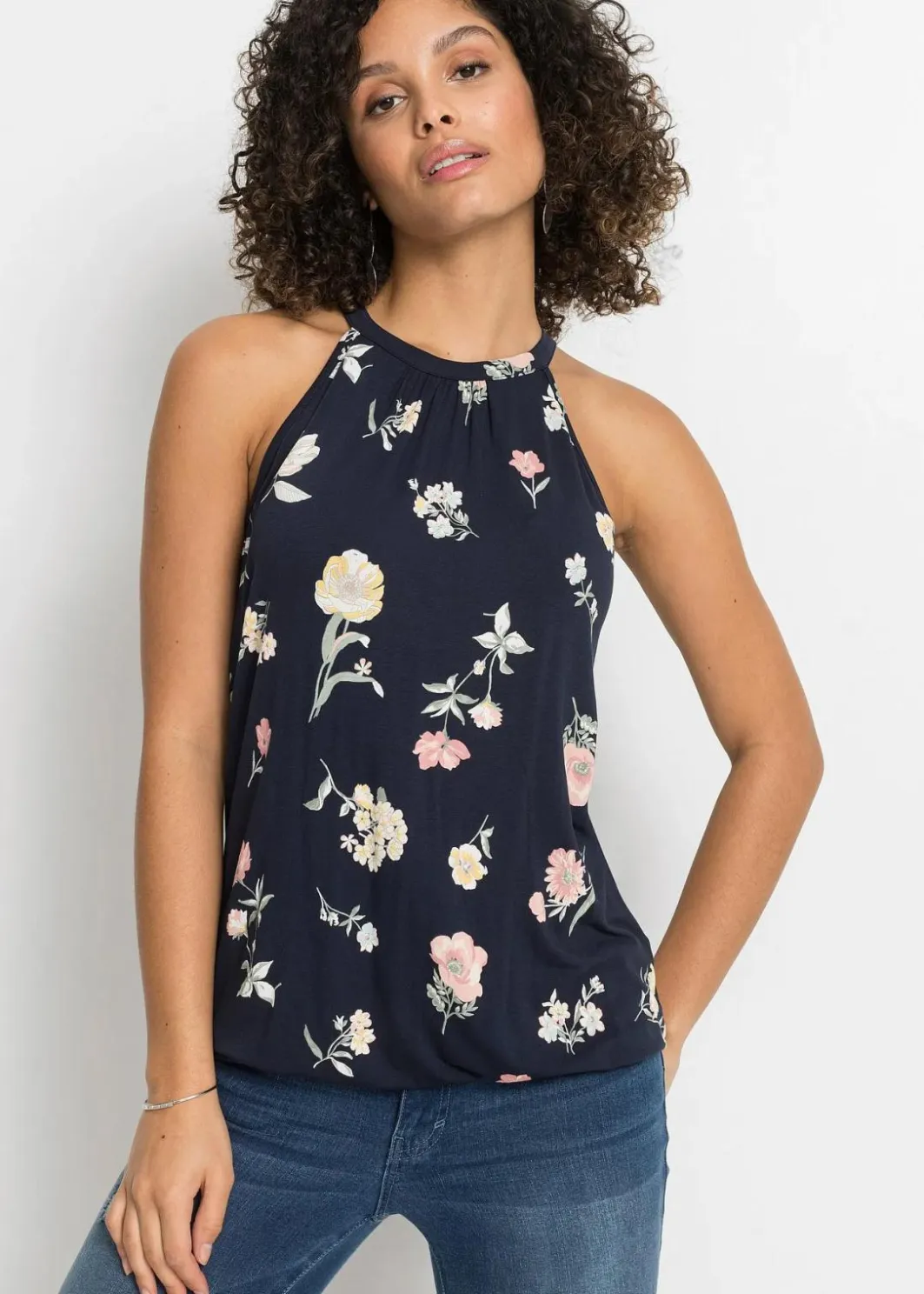 Damen bonprix Shirts & Tops|Nachhaltigere Materialien|Top aus Viskose-Mix