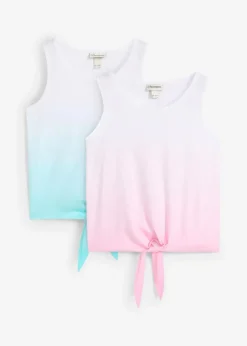 Kinder bonprix Mädchen 9-16 Jahre·Mehrfachpacks|Mädchen 9-16 Jahre·Shirts & Blusen|Top (2er Pack) aus reiner Bio-Baumwolle
