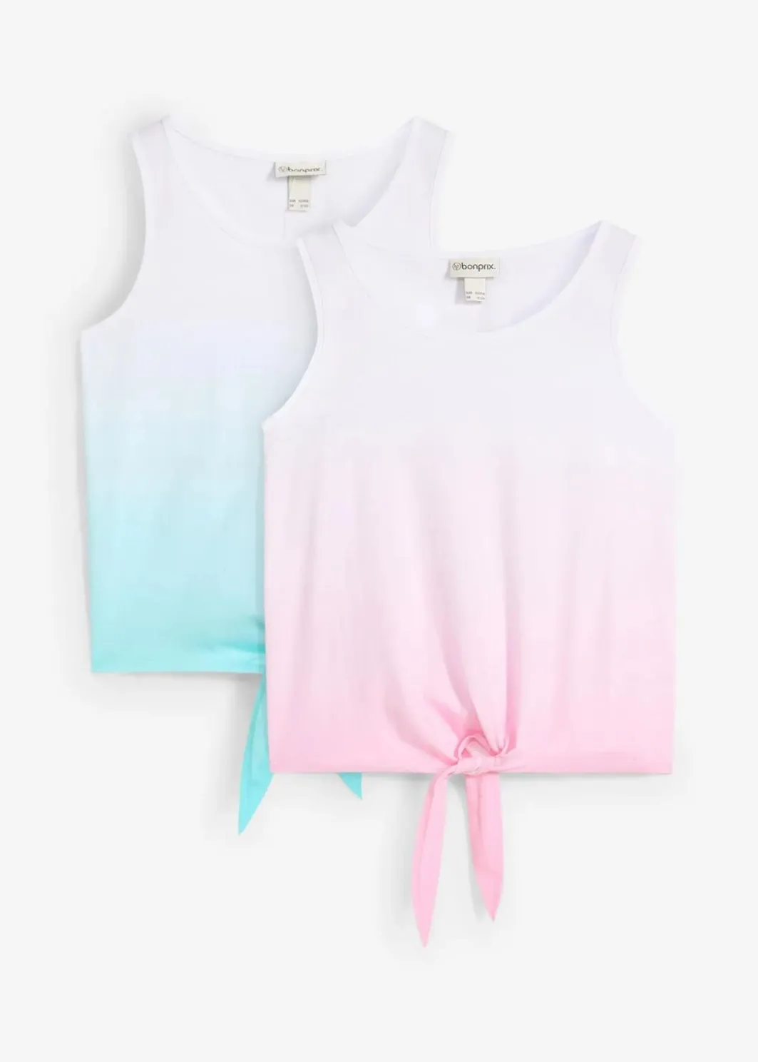 Kinder bonprix Mädchen 9-16 Jahre·Mehrfachpacks|Mädchen 9-16 Jahre·Shirts & Blusen|Top (2er Pack) aus reiner Bio-Baumwolle