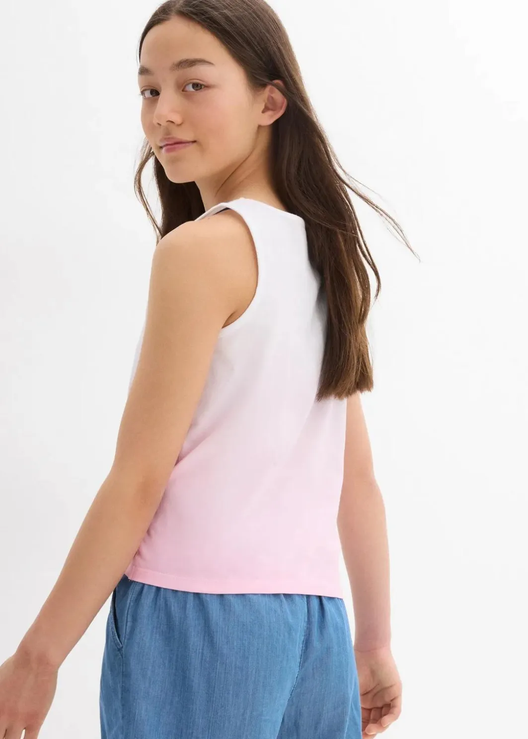 Kinder bonprix Mädchen 9-16 Jahre·Mehrfachpacks|Mädchen 9-16 Jahre·Shirts & Blusen|Top (2er Pack) aus reiner Bio-Baumwolle