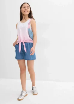 Kinder bonprix Mädchen 9-16 Jahre·Mehrfachpacks|Mädchen 9-16 Jahre·Shirts & Blusen|Top (2er Pack) aus reiner Bio-Baumwolle