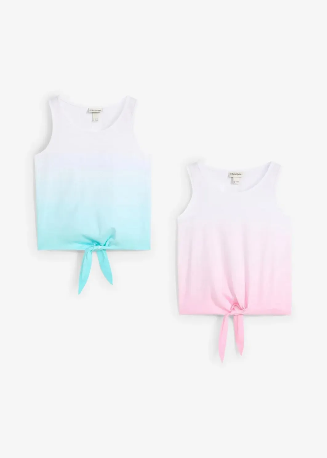 Kinder bonprix Mädchen 9-16 Jahre·Mehrfachpacks|Mädchen 9-16 Jahre·Shirts & Blusen|Top (2er Pack) aus reiner Bio-Baumwolle