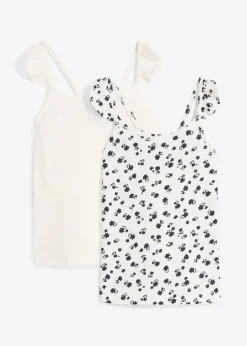 Clearance Top (2er Pack) aus reiner Bio-Baumwolle Kinder Mädchen 2-8 Jahre·Nachhaltigere Materialien|Mädchen 9-16 Jahre·Nachhaltigere Materialien