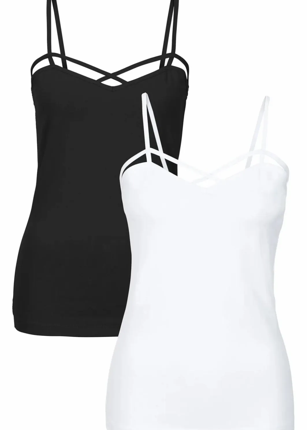 Best Top 2er-Pack aus Baumwoll-Mix Damen Shirts & Tops