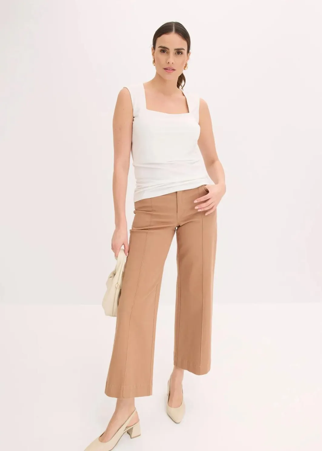 Top mit Careé Ausschnitt Damen Shirts & Tops