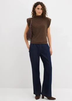 Damen bonprix Shirts & Tops|Top mit Glitzersteinen