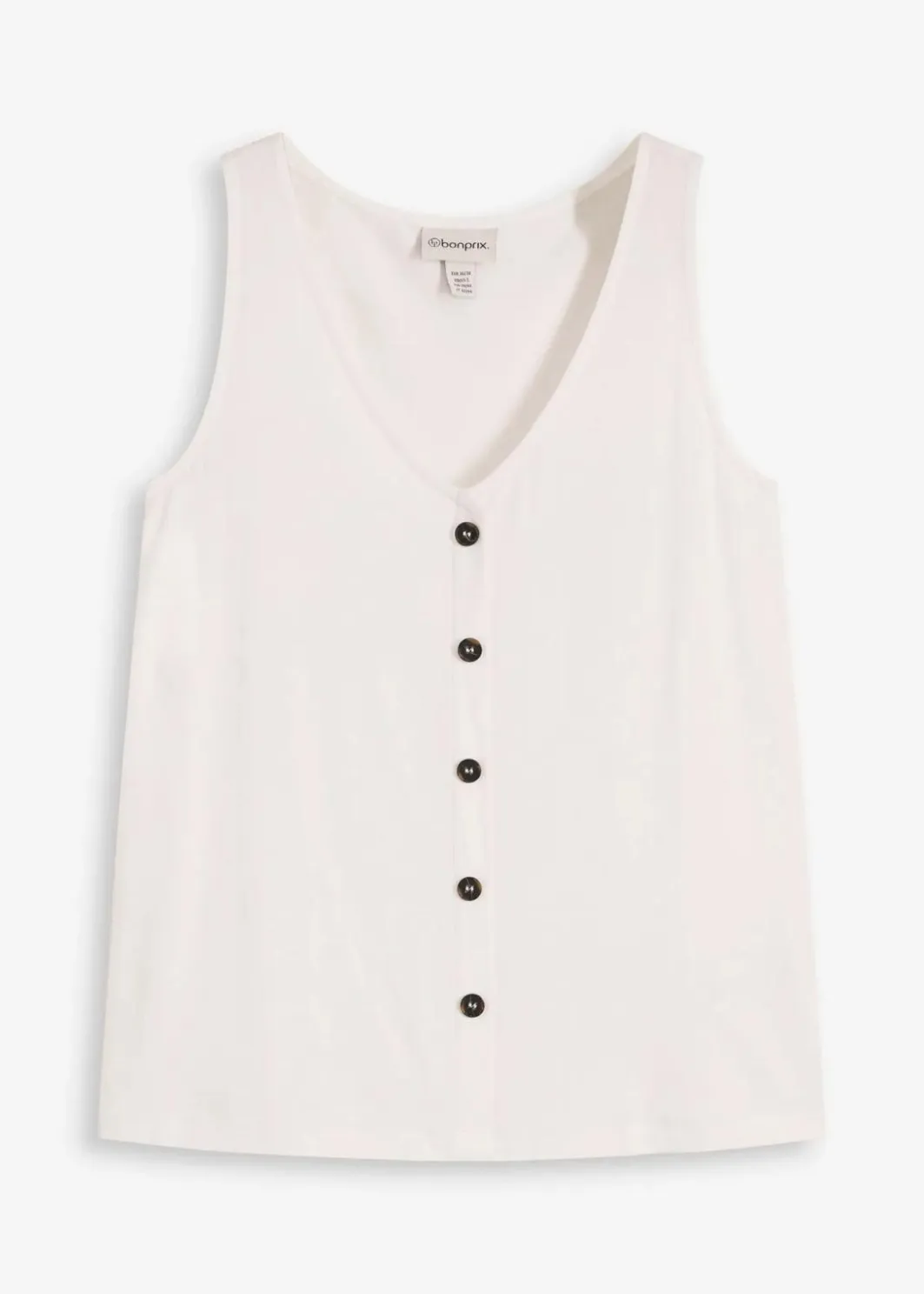 Damen bonprix Shirts & Tops|Top mit Knopfleiste