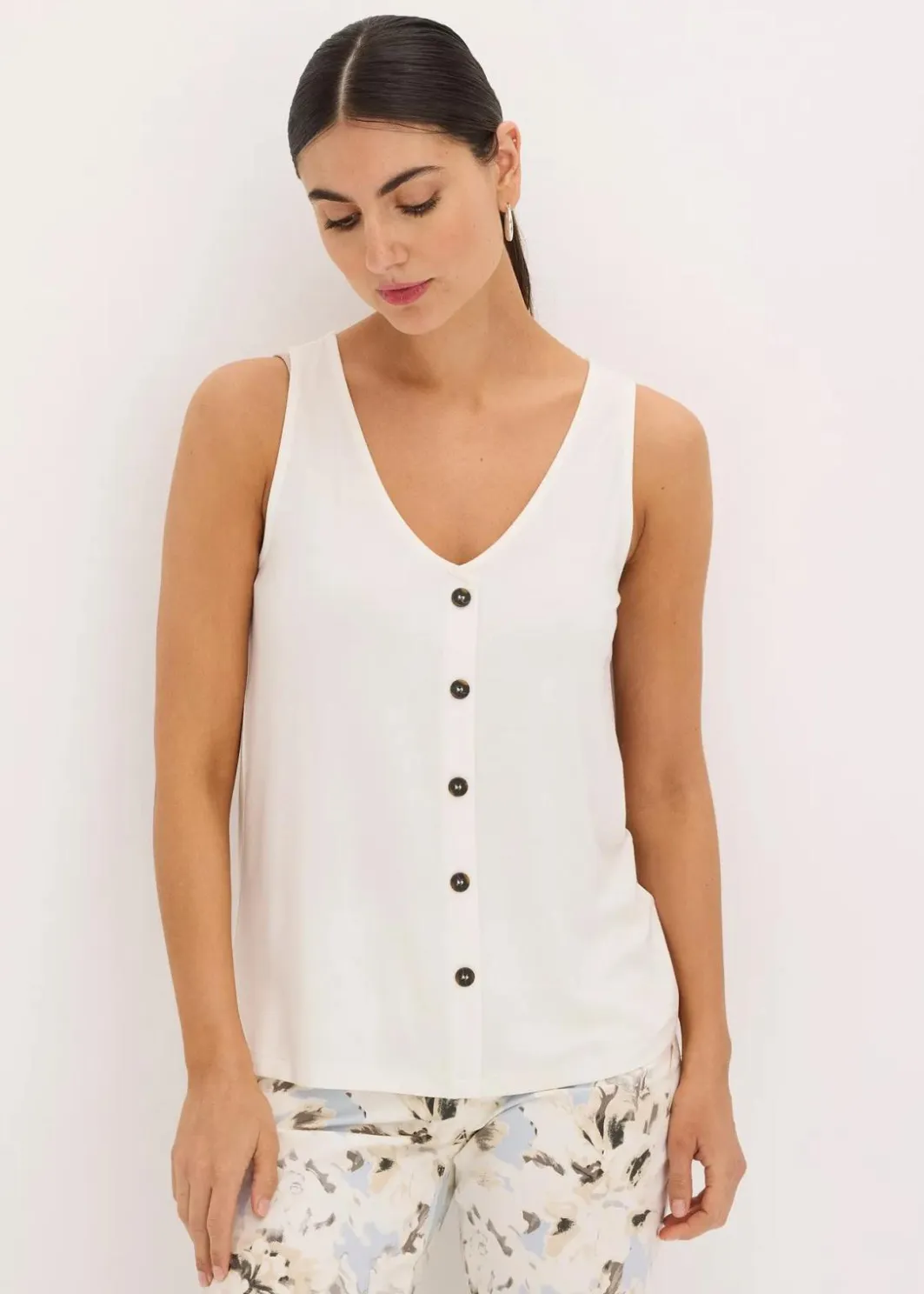 Damen bonprix Shirts & Tops|Top mit Knopfleiste