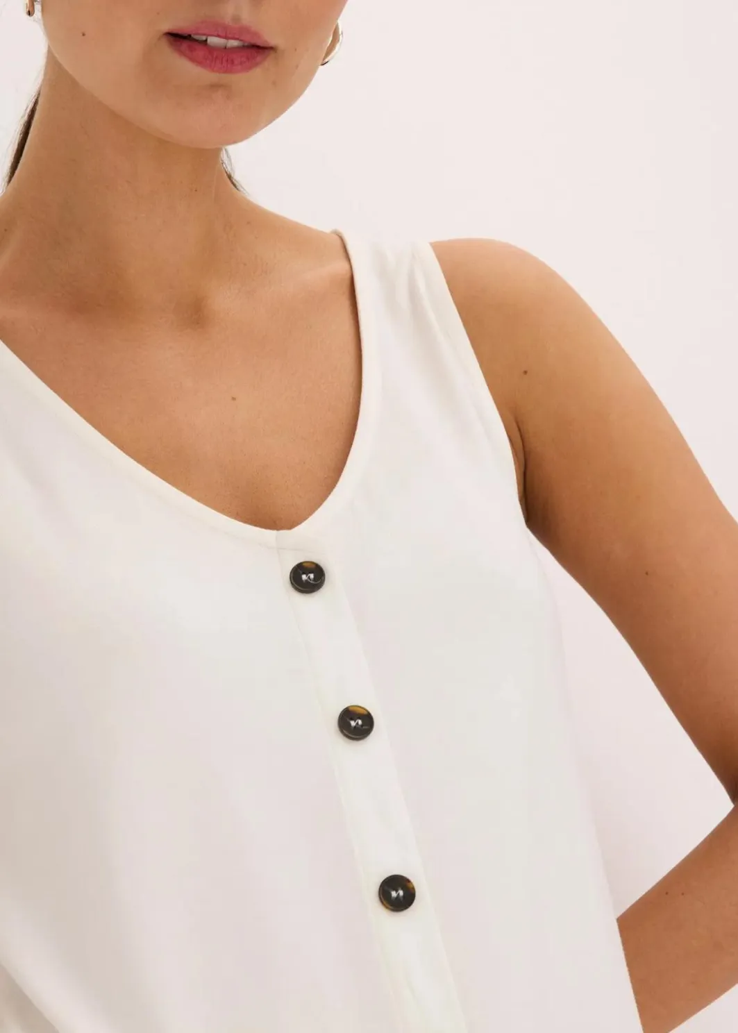 Damen bonprix Shirts & Tops|Top mit Knopfleiste