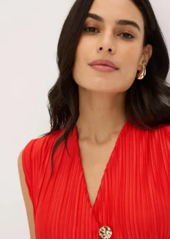Damen bonprix Shirts & Tops|Top mit Plissee