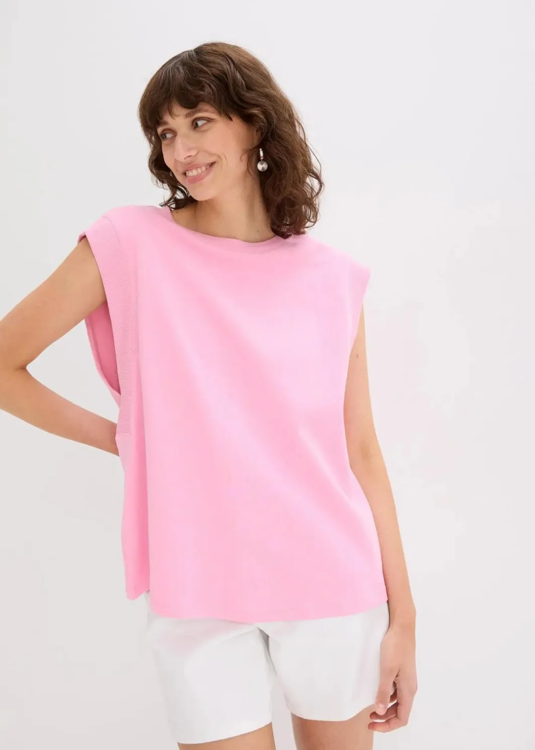 Best Top mit Ripp-Einsatz am Ärmel Damen Shirts & Tops