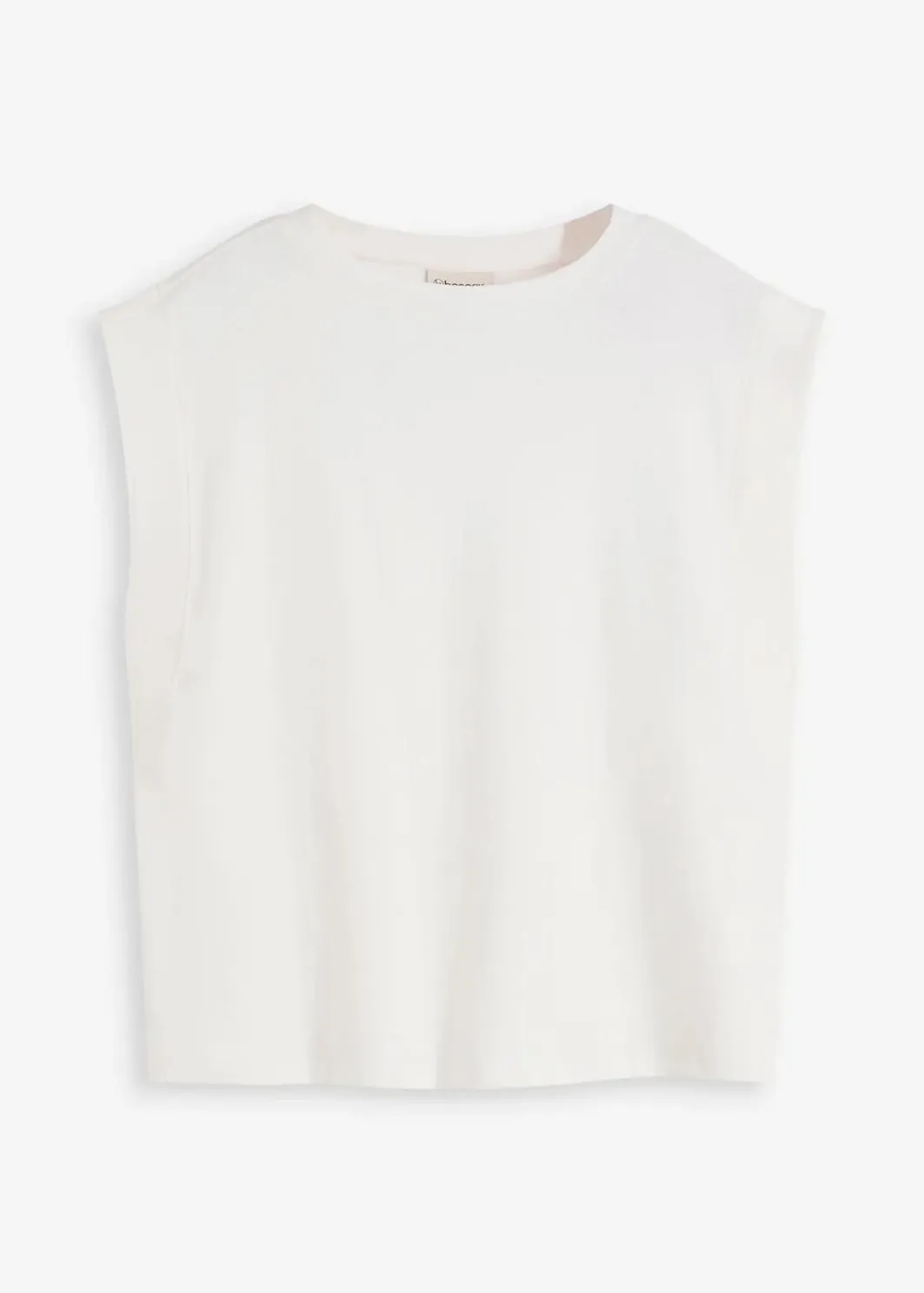 Damen bonprix Shirts & Tops|Top mit Ripp-Einsatz am Ärmel