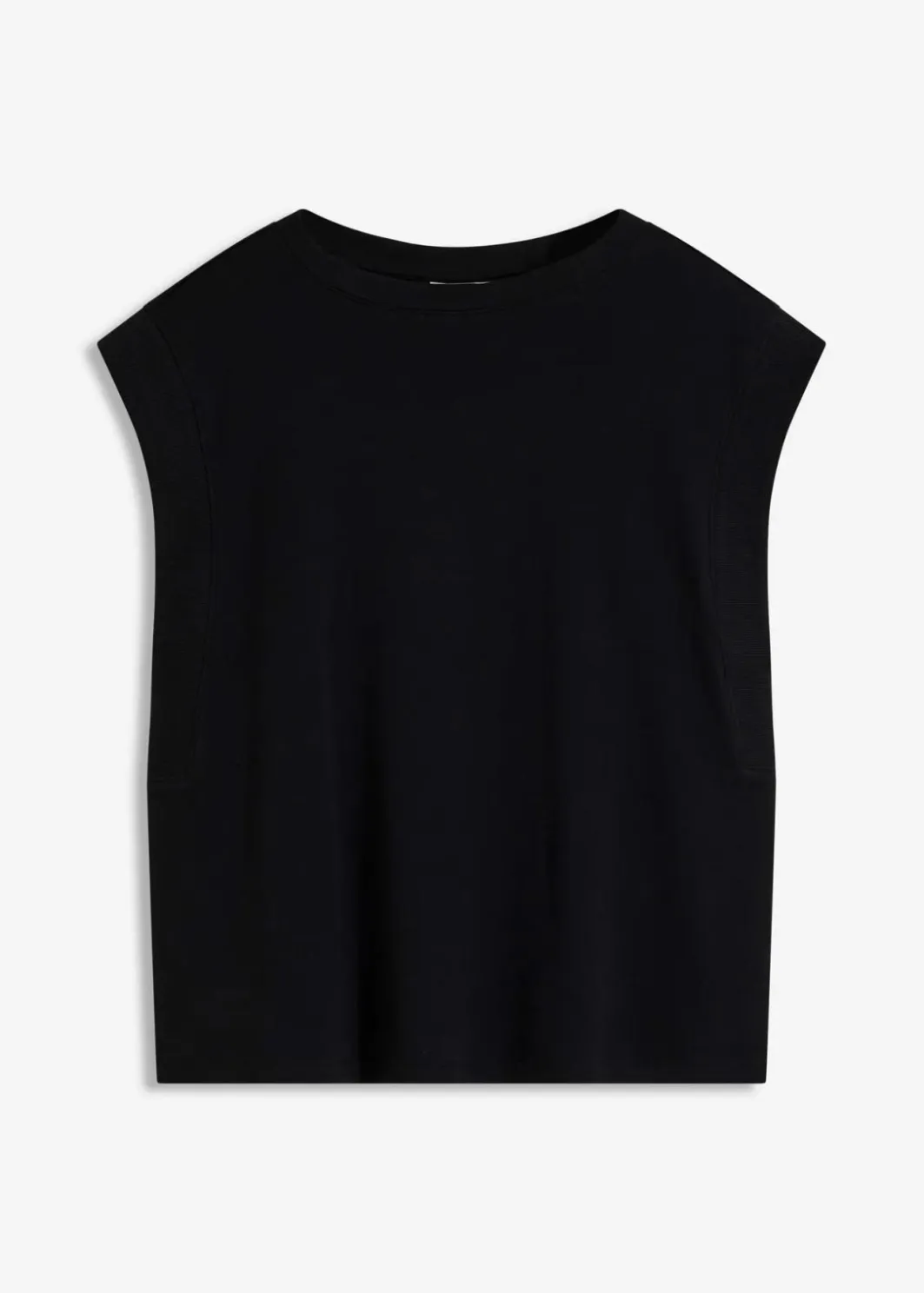 Online Top mit Ripp-Einsatz am Ärmel Damen Shirts & Tops