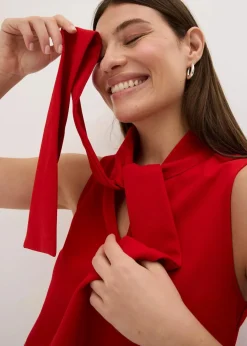 Damen bonprix Shirts & Tops|Top mit Schluppenkragen