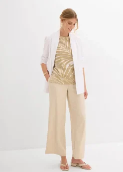 Outlet Top mit seitlichen Schlitzen Damen Shirts & Tops|Nachhaltigere Materialien