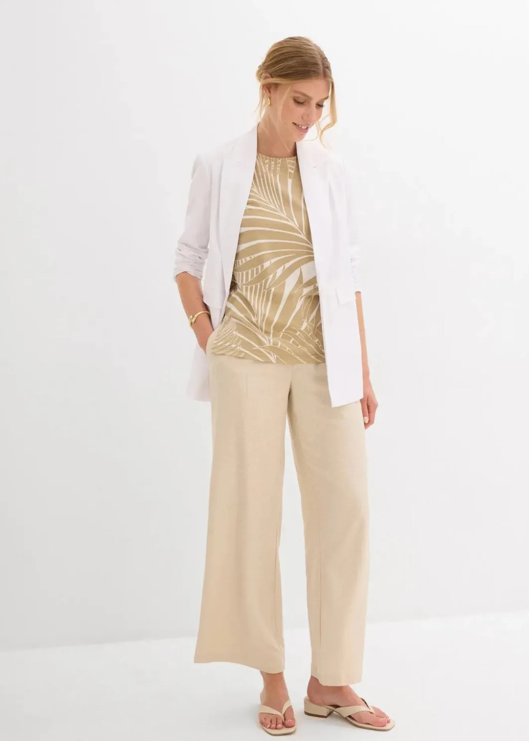 Outlet Top mit seitlichen Schlitzen Damen Shirts & Tops|Nachhaltigere Materialien