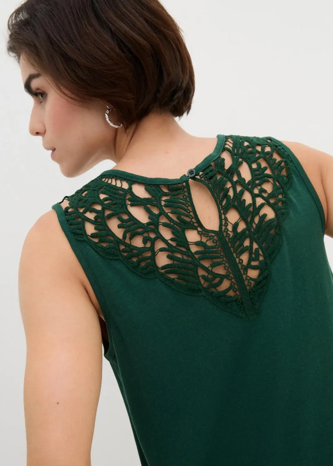 Damen bonprix Shirts & Tops|Top mit Spitze