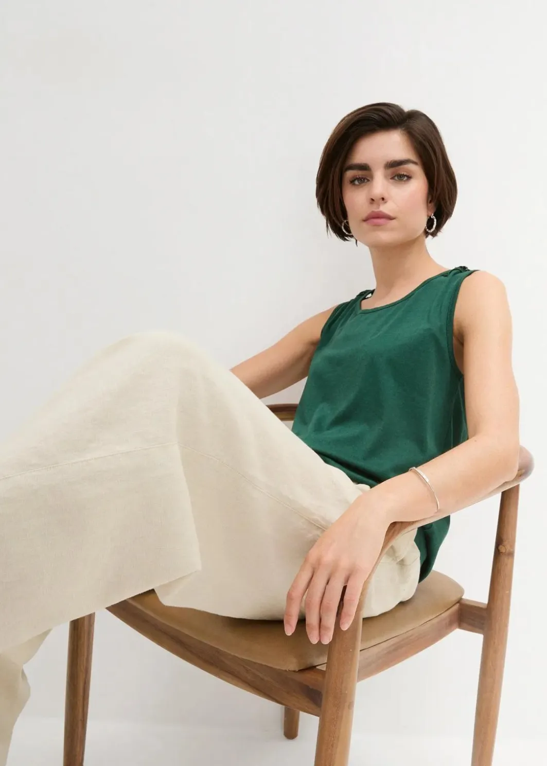Damen bonprix Shirts & Tops|Top mit Spitze