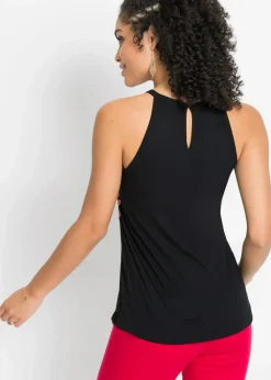 Damen bonprix Shirts & Tops|Nachhaltigere Materialien|Top mit Stickerei