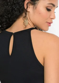 Damen bonprix Shirts & Tops|Nachhaltigere Materialien|Top mit Stickerei